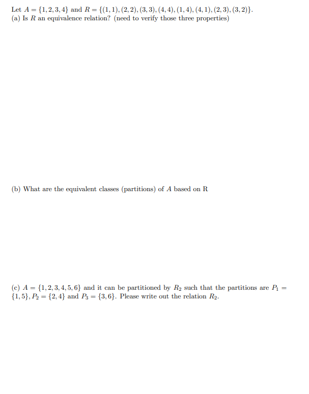 Solved Let A={1,2,3,4} And | Chegg.com