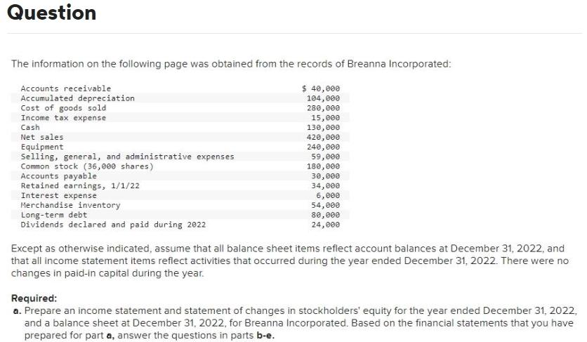 Solved The Information On The Following Page Was Obtained | Chegg.com