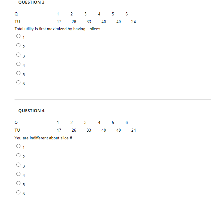 Solved QUESTION 1 Q 1 2 3 4 5 6 TU 26 33 40 40 The slice | Chegg.com