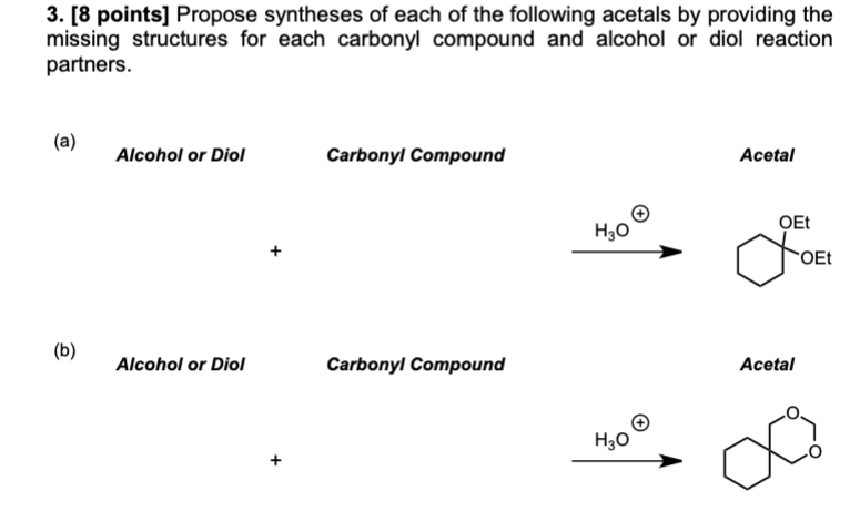 Solved 3. [8 Points] Propose Syntheses Of Each Of The | Chegg.com