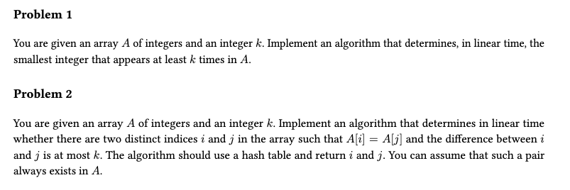 Solved Java Problem 1: Find the smallest integer that | Chegg.com