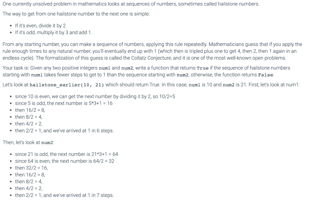 Solved One currently unsolved problem in mathematics looks | Chegg.com