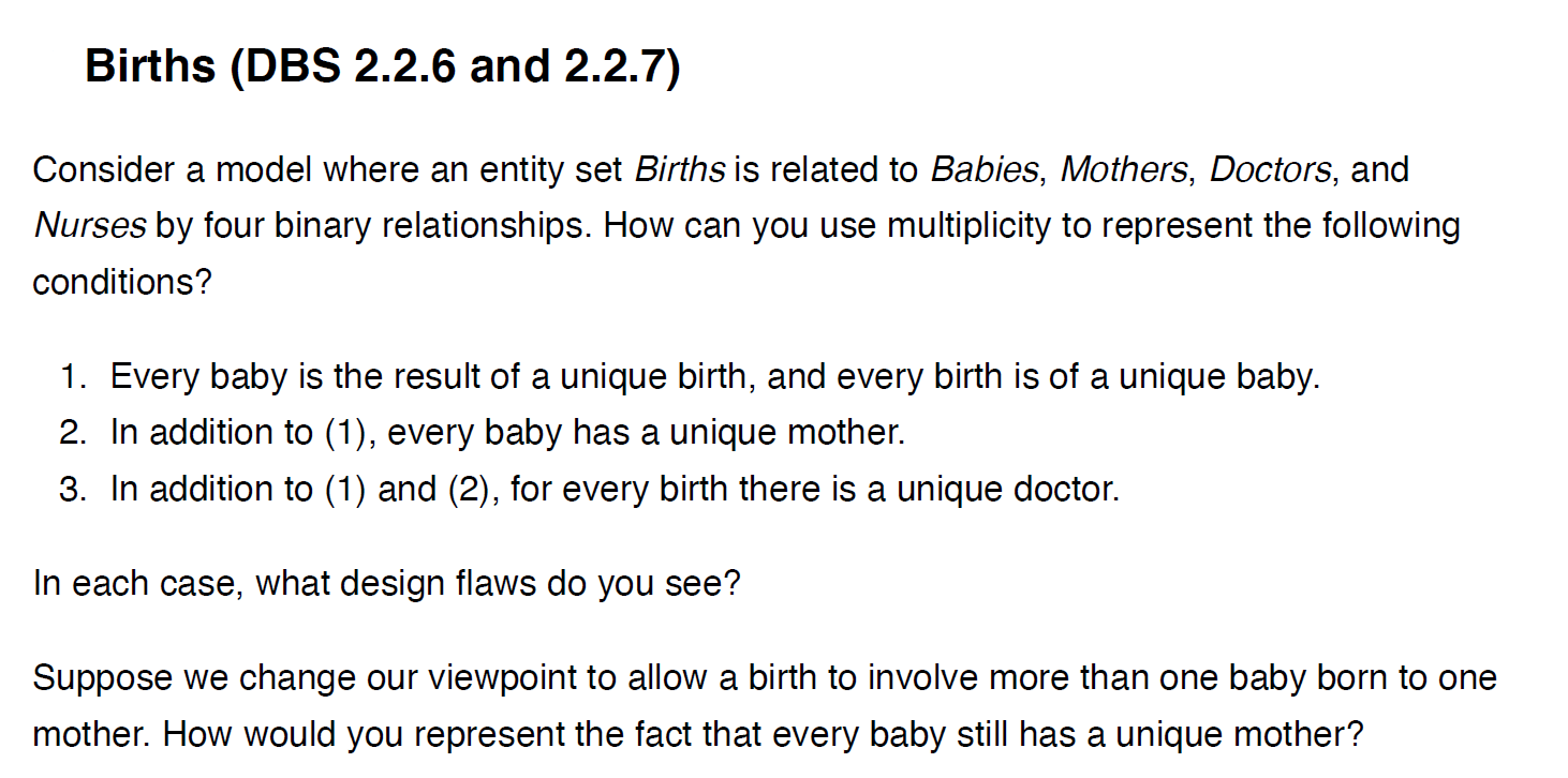 Solved Births (DBS 2.2.6 And 2.2.7) A Consider A Model Where | Chegg.com