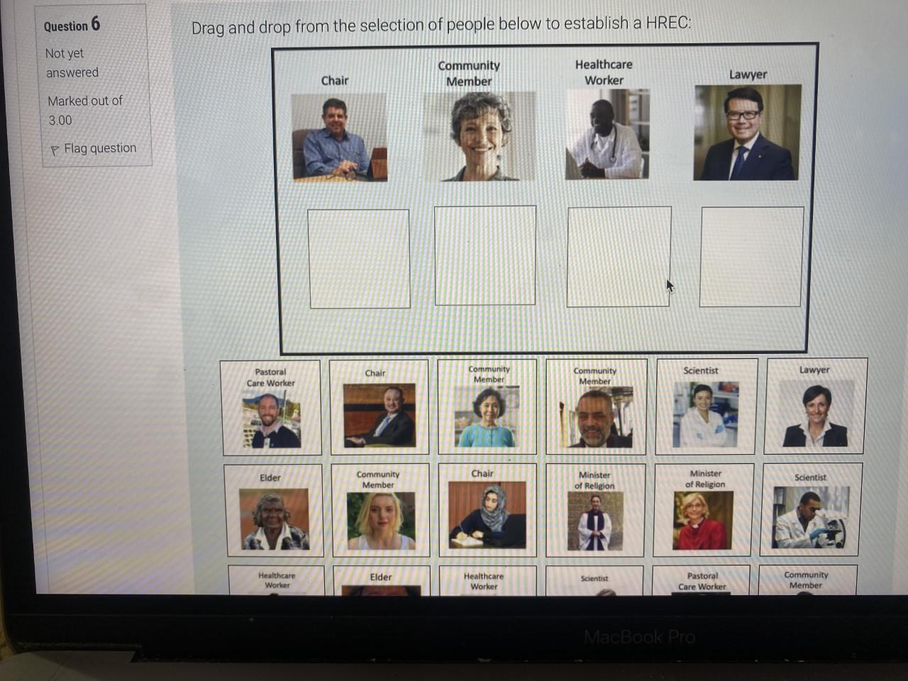 Solved Question 6 Drag and drop from the selection of people | Chegg.com