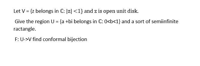 Let V={z belongs in C:∣z∣