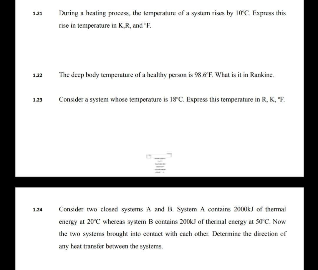 Solved 1.21 During a heating process, the temperature of a | Chegg.com