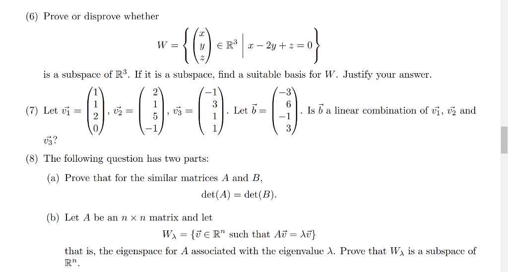 Solved (6) Prove Or Disprove Whether | Chegg.com