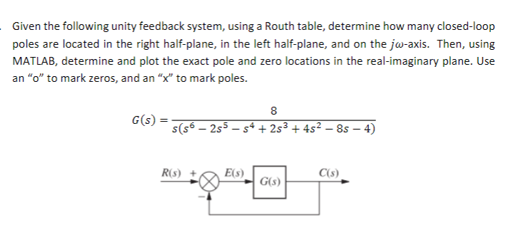 solved-given-the-following-unity-feedback-system-using-a-chegg