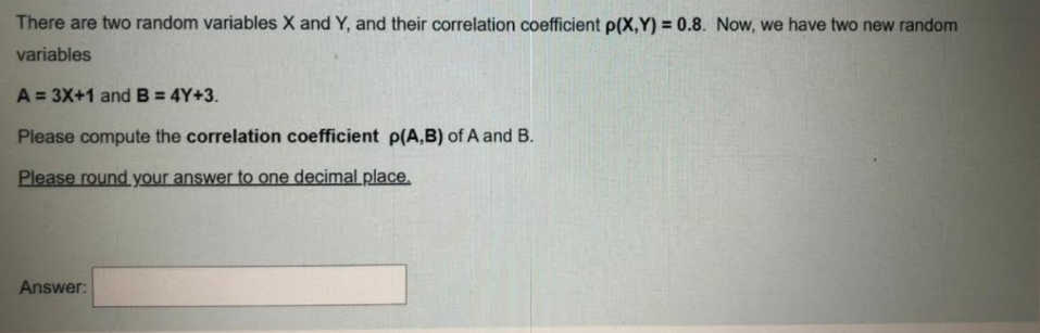 Solved There are two random variables X and Y, and their | Chegg.com