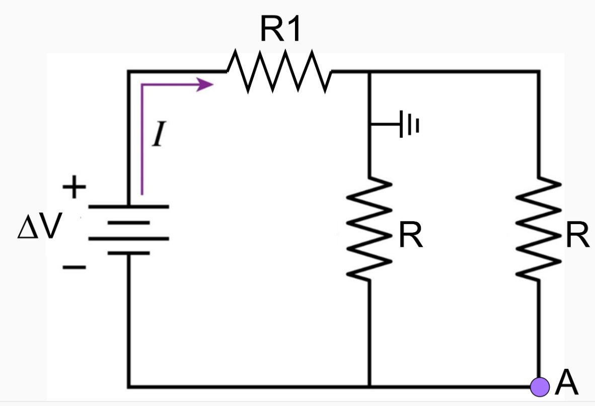 Solved The figure shows a grounded circuit with three | Chegg.com