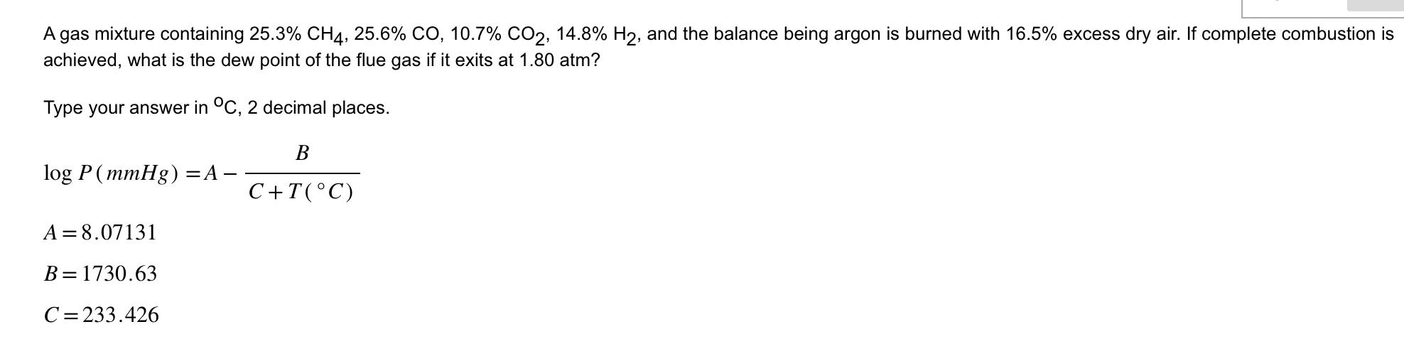 Solved A Gas Mixture Containing | Chegg.com