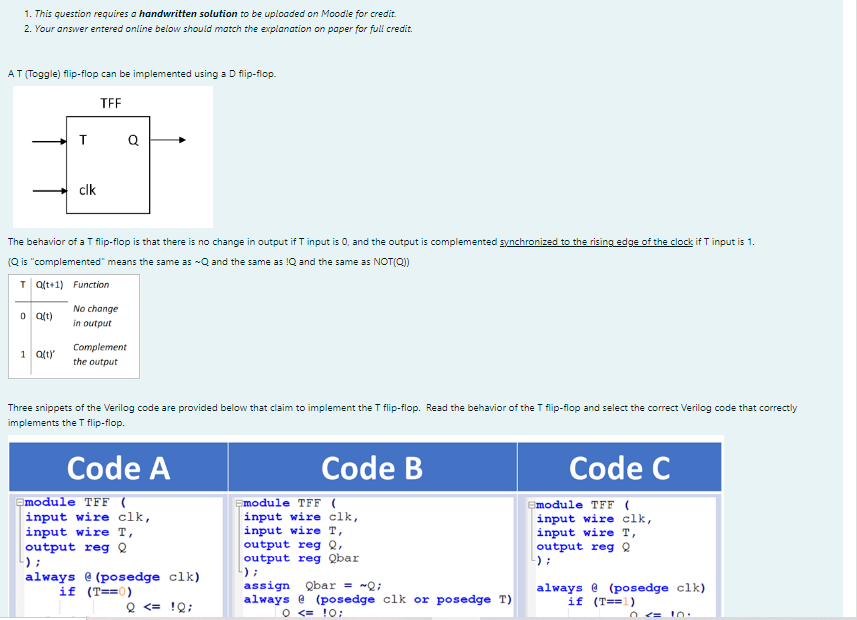 Solved 1. This question requires a handwritten solution to | Chegg.com