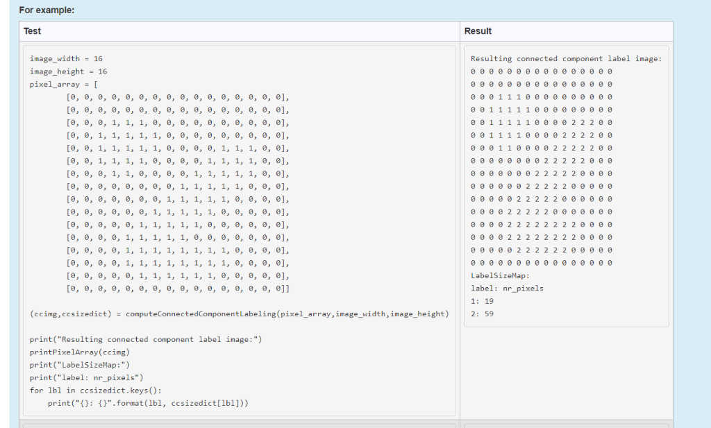 Given is a binary 8 bit input image in the form of a | Chegg.com