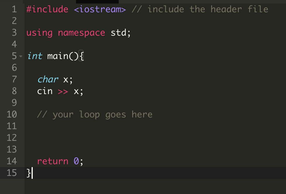 Solved write a loop that prints the content of x five times | Chegg.com