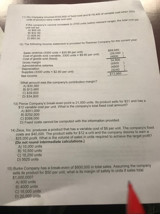 Solved incurred 103,600 of fixed cost and 118,400 of