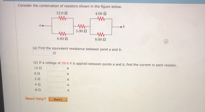 Solved Consider The Combination Of Resistors Shown In The | Chegg.com