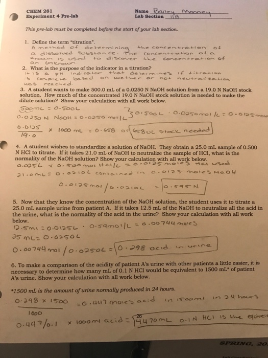 experiment 16 pre lab answers