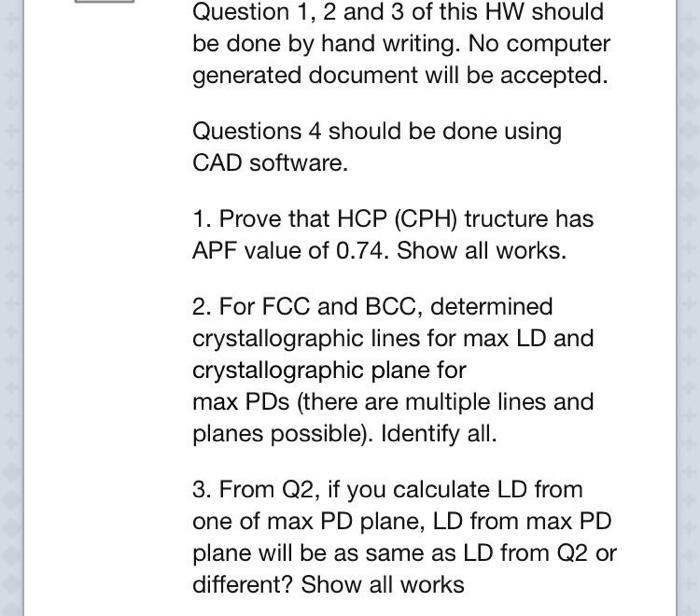 Solved Question 1, 2 and 3 of this HW should be done by hand