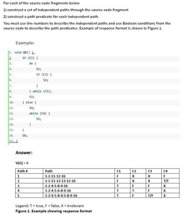 For each of the source code fragments below 1) | Chegg.com