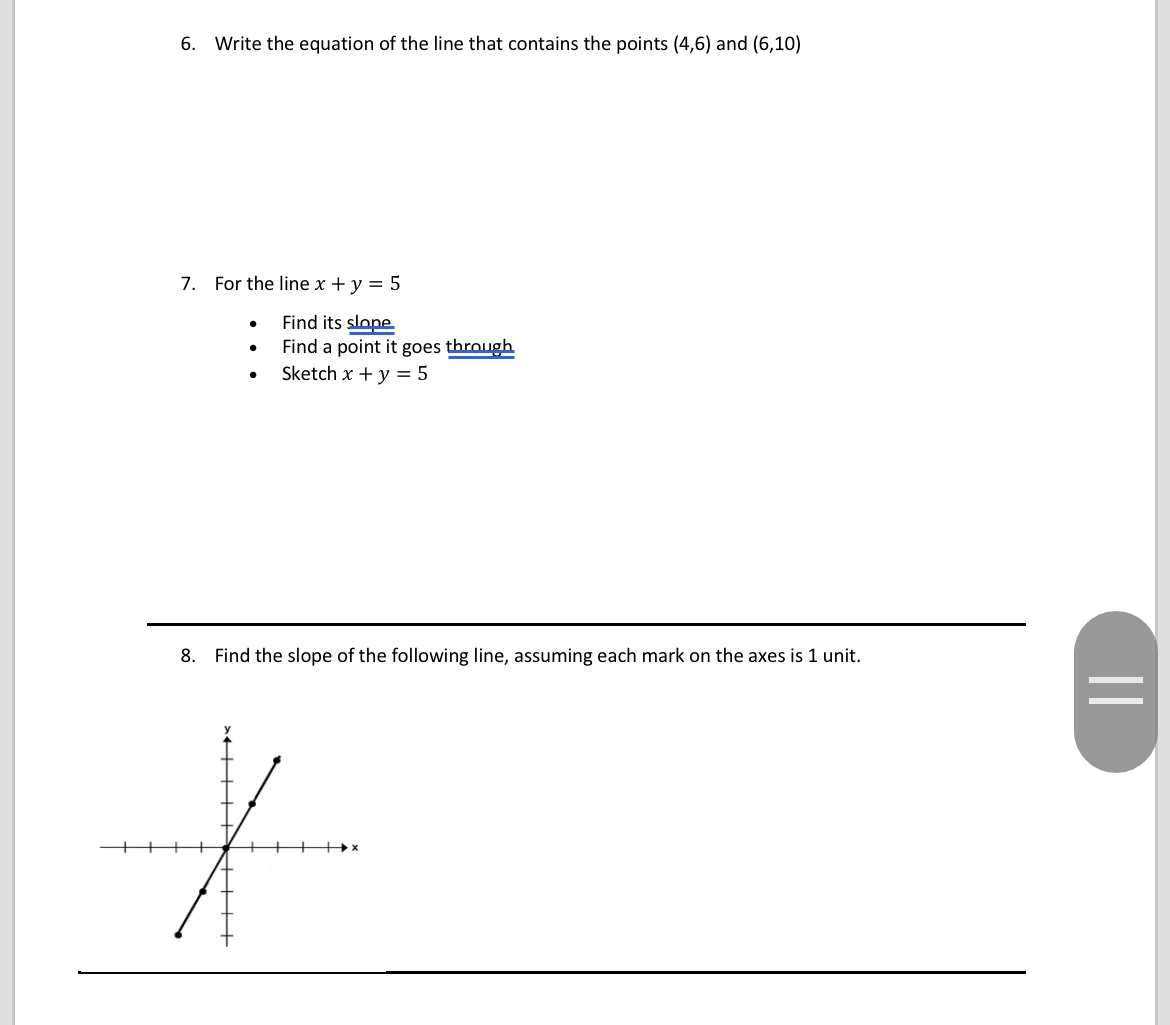 Solved 6. Write the equation of the line that contains the | Chegg.com