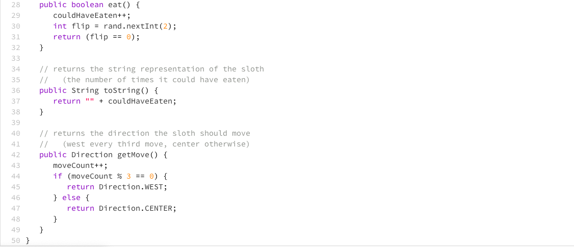 Hello there, I will need to write a critter java | Chegg.com