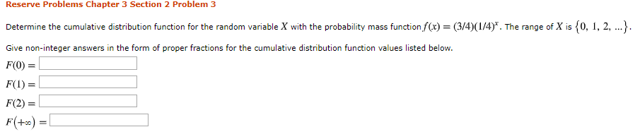 Solved Reserve Problems Chapter 3 Section 2 Problem 3 | Chegg.com