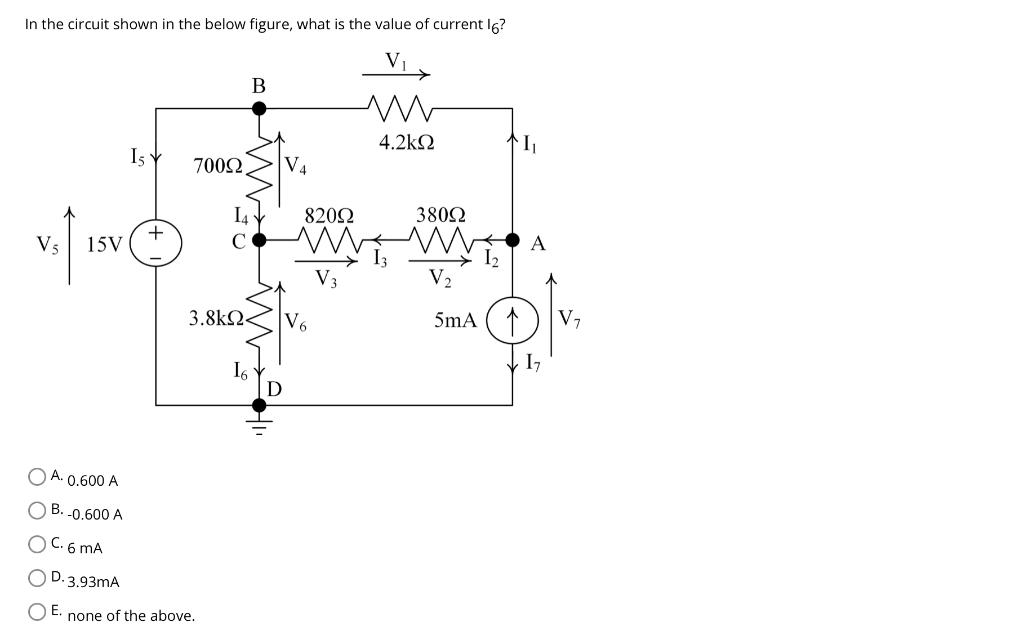 Solved In The Circuit Shown In The Below Figure, What Is The | Chegg.com