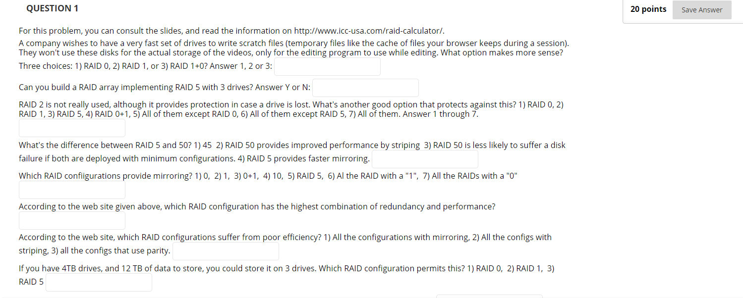 Solved QUESTION 1 20 points Save Answer For this problem, | Chegg.com