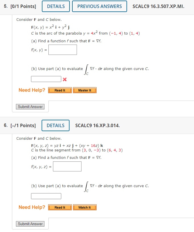 Solved Consider F and C below. F(x,y)=x2i+y2j C is the arc | Chegg.com