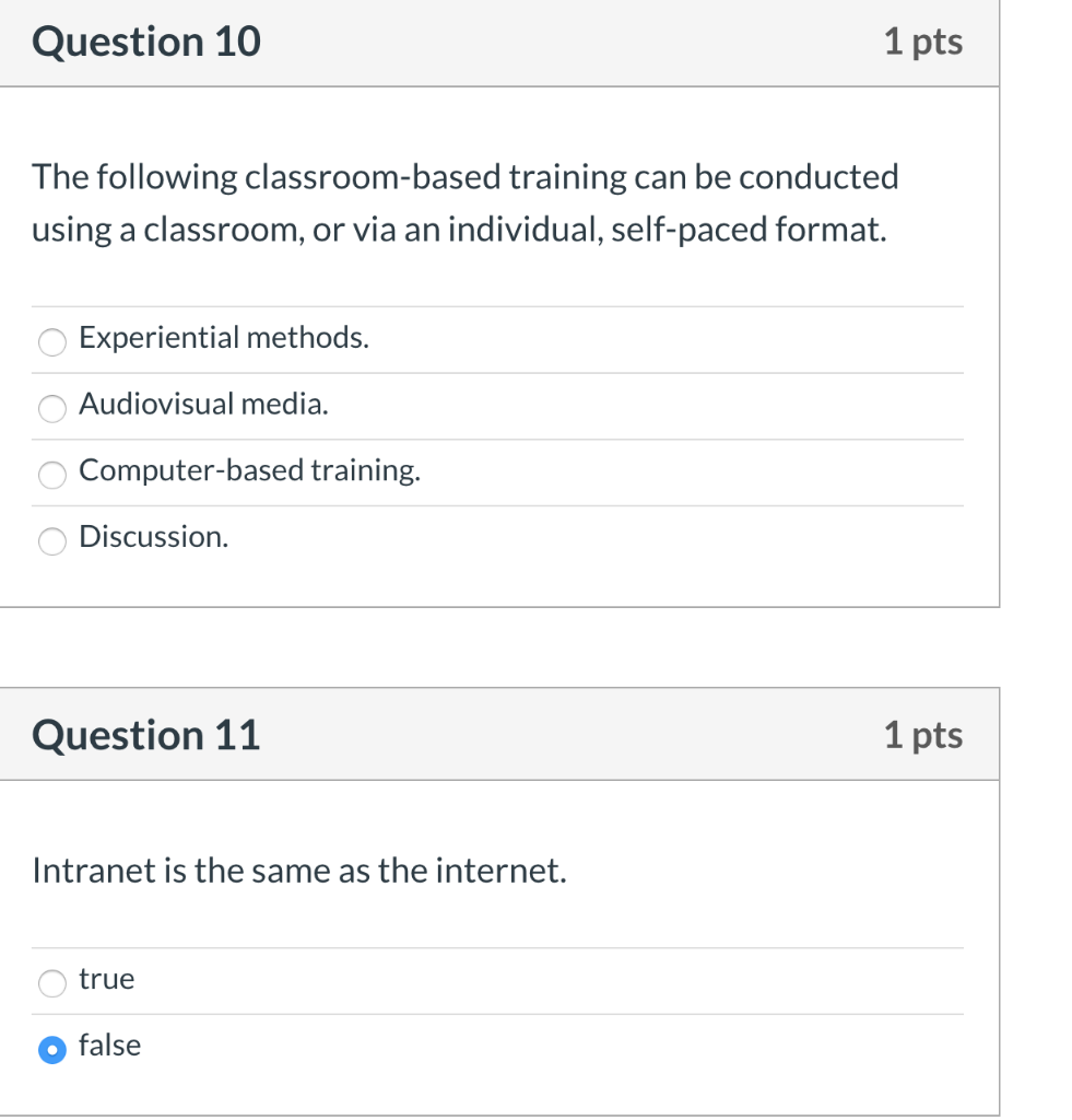 Solved Question 1 1 pts The following are techniques of | Chegg.com