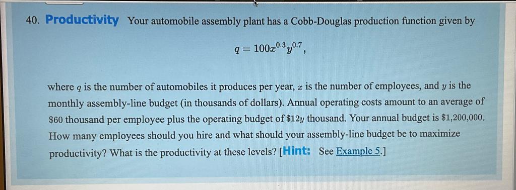 solved-40-productivity-your-automobile-assembly-plant-has-a-chegg