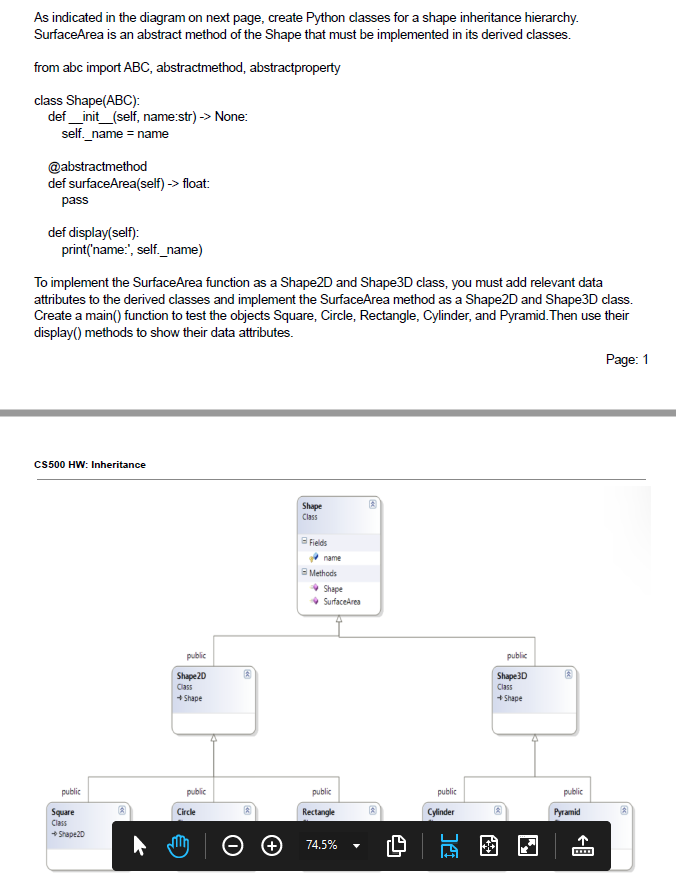 Solved As indicated in the diagram on next page, create | Chegg.com