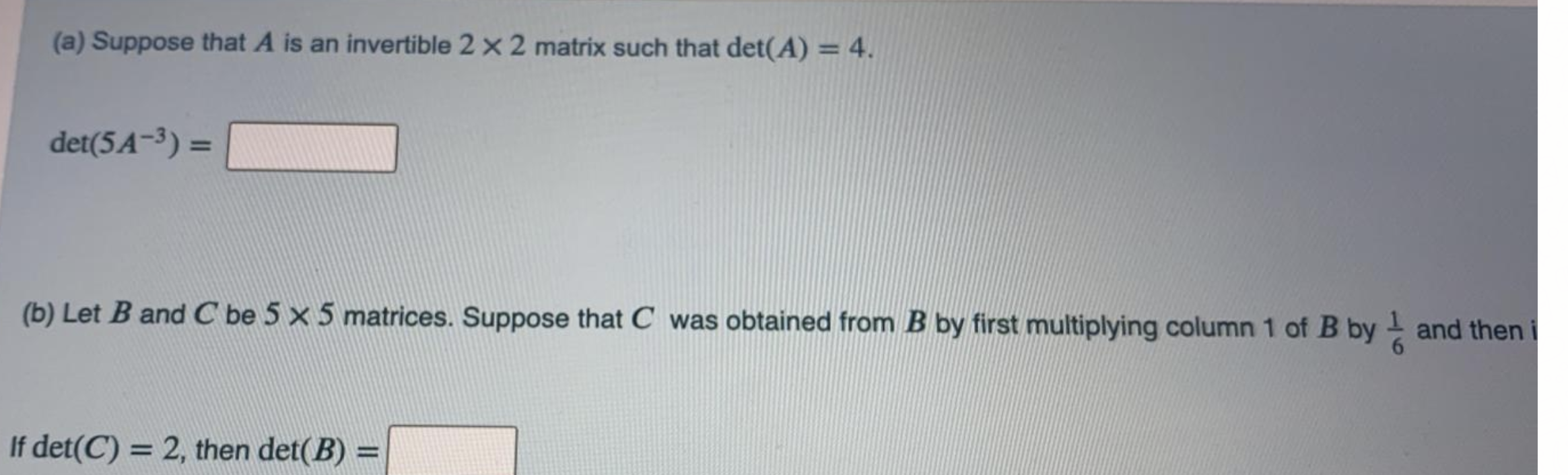 Solved (a) Suppose that A is an invertible 2 x 2 matrix such | Chegg.com