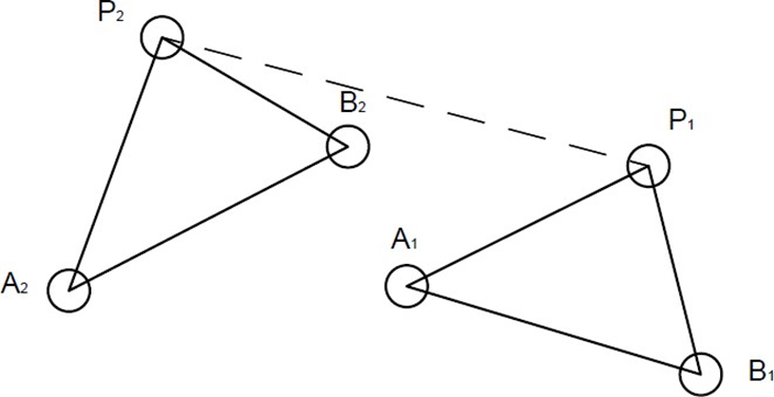 Solved Design a four-bar mechanism to move link APB shown | Chegg.com