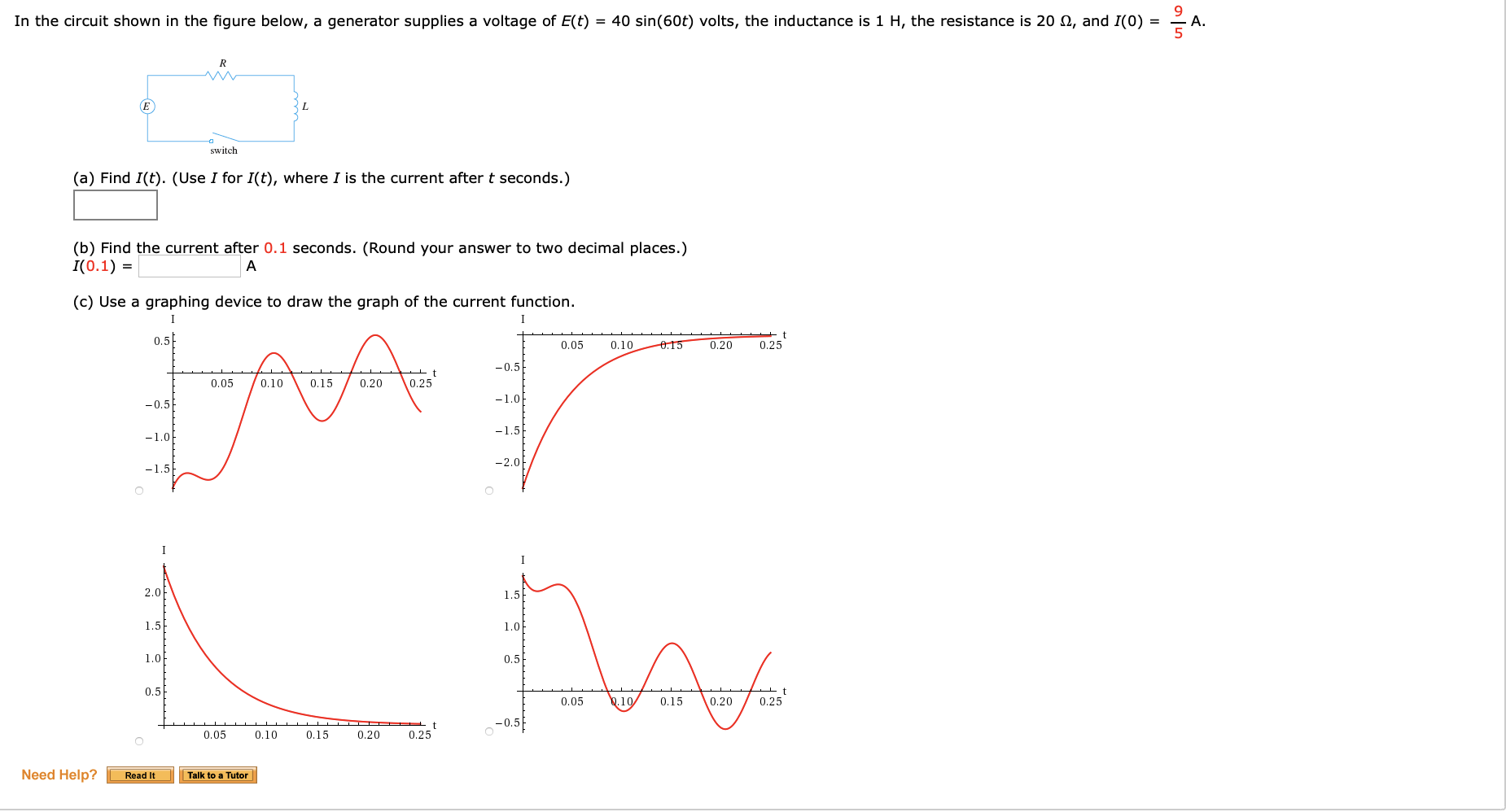 Solved In The Circuit Shown In The Figure Below, A Generator | Chegg.com