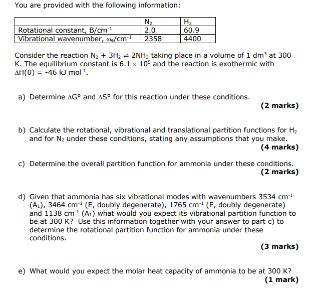 Solved You are provided with the following | Chegg.com