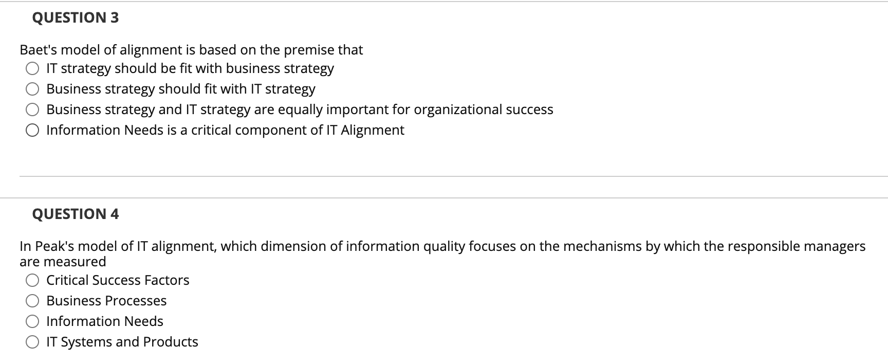 Solved QUESTION 3 Baet's model of alignment is based on the