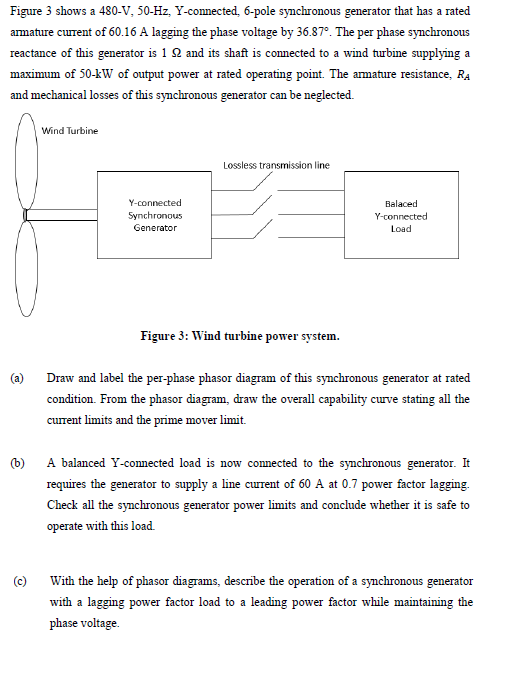 Figure 3 Shows A 480 V 50 Hz Y Connected 6 Pole Chegg Com