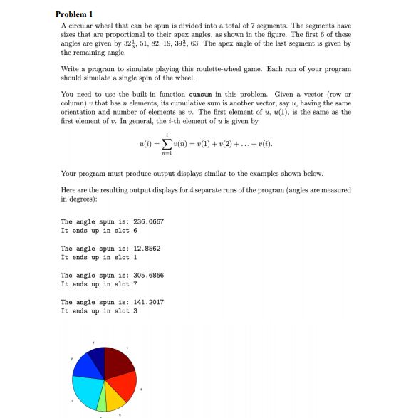 Solved Problem 1 A circular wheel that can be spun is | Chegg.com