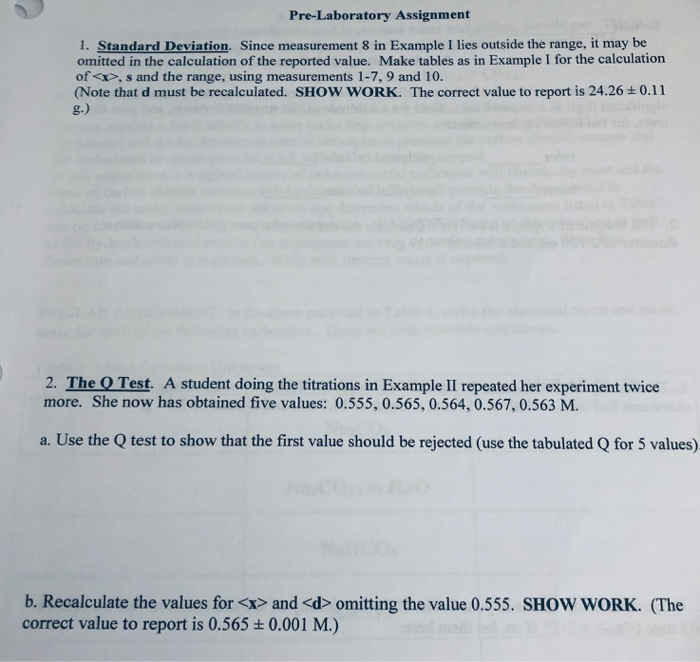 PreLaboratory Assignment 1. Standard Deviation.