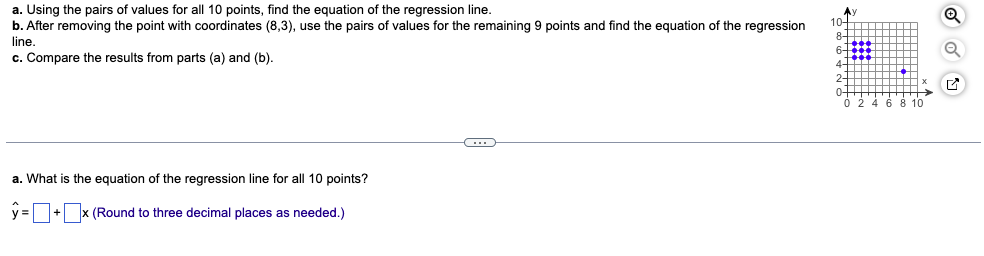 Solved 10- A. Using The Pairs Of Values For All 10 Points, | Chegg.com