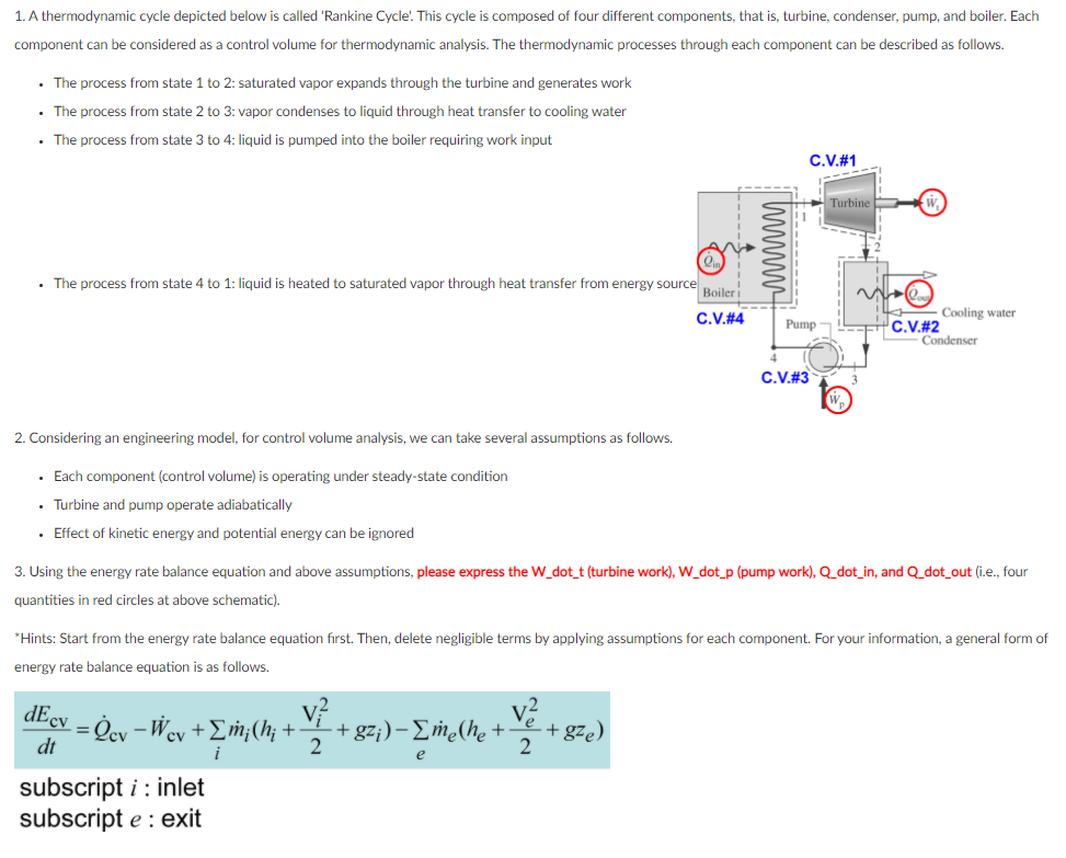 Solved 1. A thermodynamic cycle depicted below is called