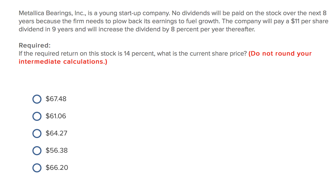Solved Metallica Bearings, Inc., is a young startup
