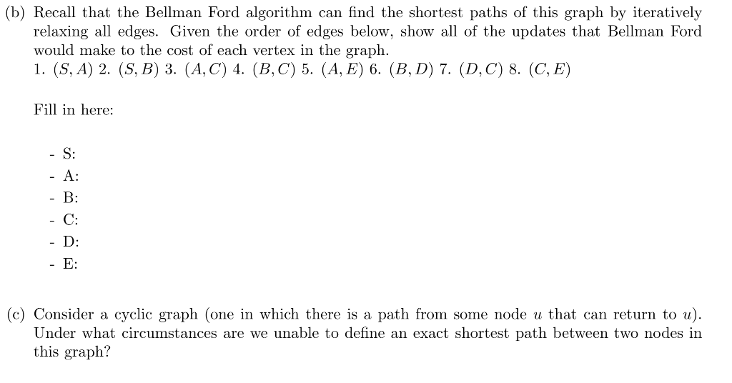 Solved 3. Consider The Directed Graph G = (V, E), Pictured | Chegg.com