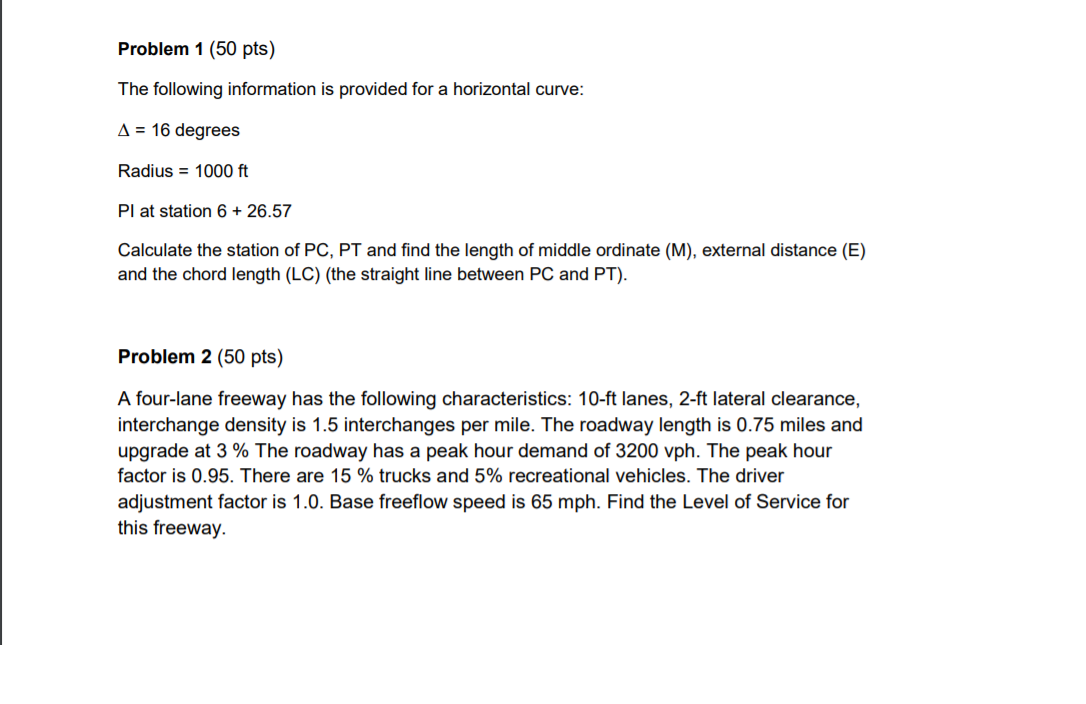 Solved Problem 1 (50 pts) The following information is | Chegg.com