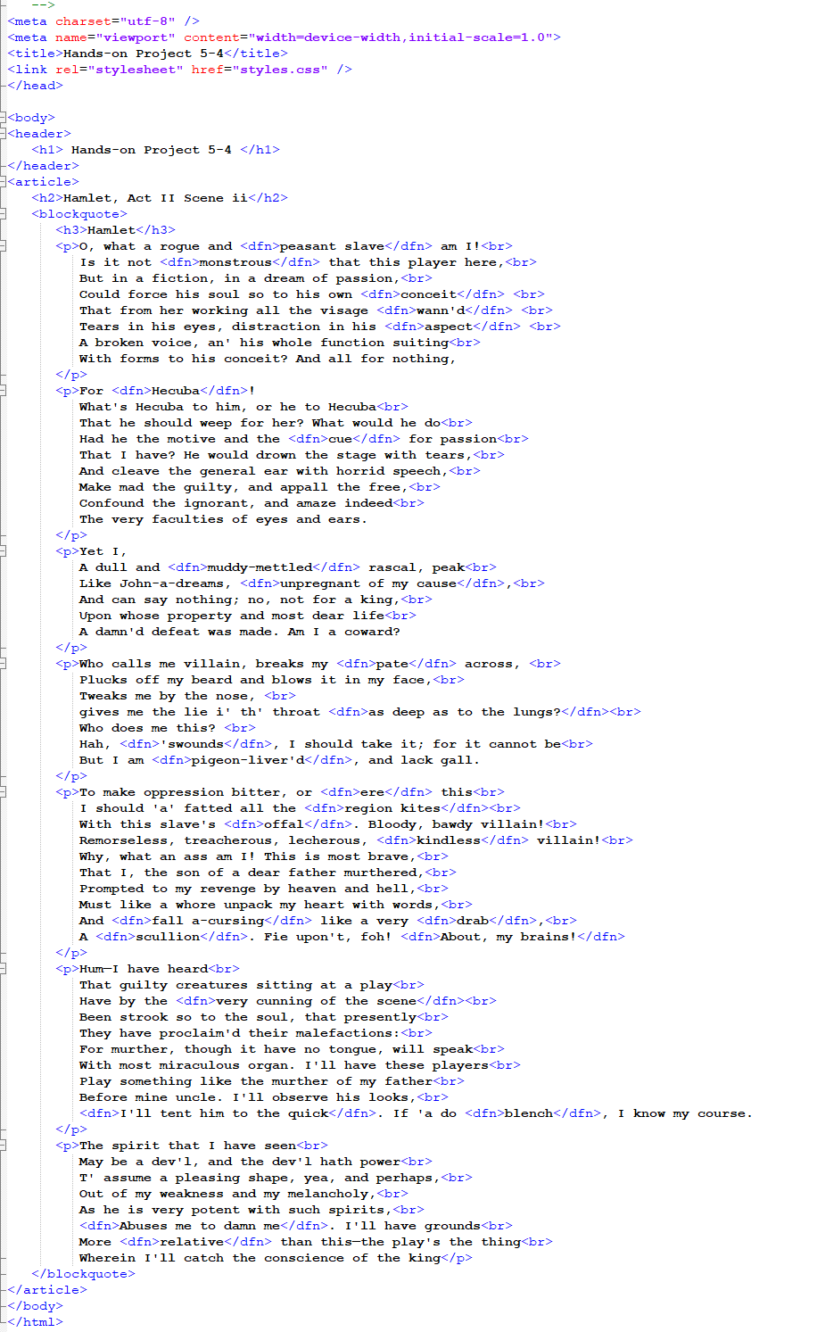 Solved Do the following: 1. Use your code editor to open the | Chegg.com