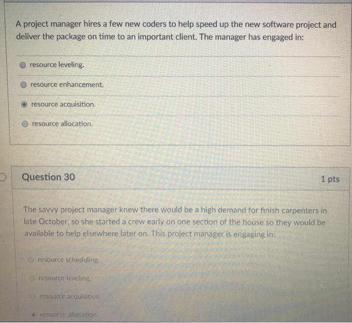 Solved A project manager hires a few new coders to help | Chegg.com