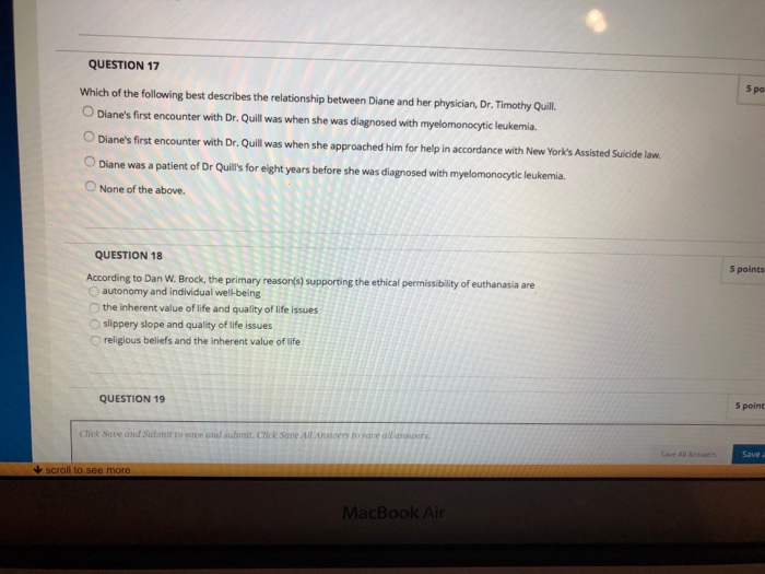 Solved QUESTION 17 Which of the following best describes the