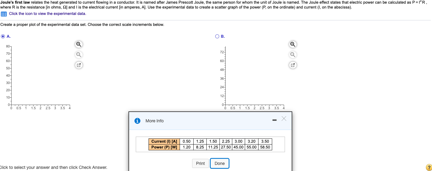 Solved Joule's first law relates the heat generated to