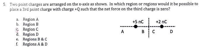 Solved 5. Two point charges are arranged on the x-axis as | Chegg.com